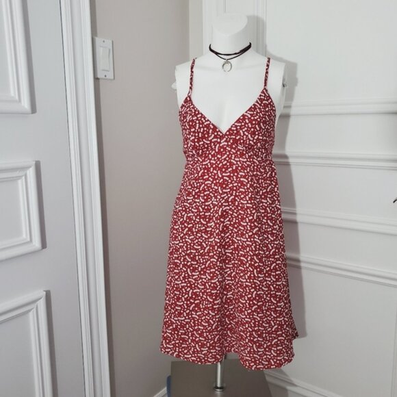 HARLOW "VIV" Red Cherry Print Slip Dress - Picture 8 of 12